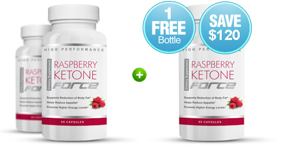 Buy 2 Raspberry Ketone Force, Get 1 Free - Save $120